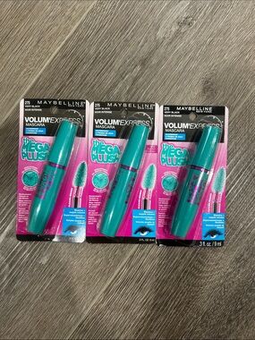 3X Maybelline the Mega Plush Waterproof Mascara  #275 very black ( Firm price )